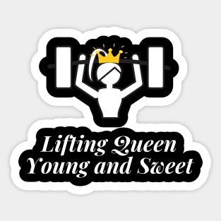 Lifting Queen, Young And Sweet Sticker